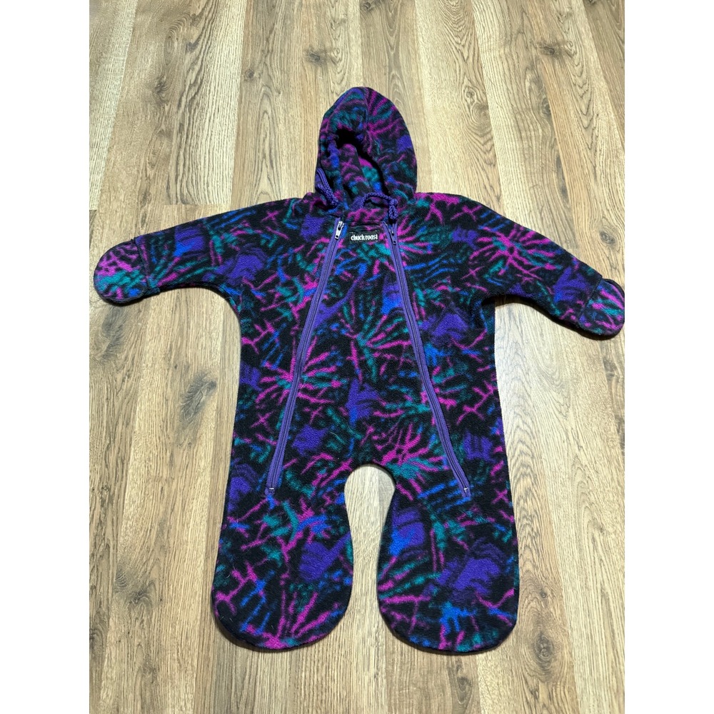Chuck Roast Snow Suit Baby Size 0-9M Black Green Purple Pink Green, fleece